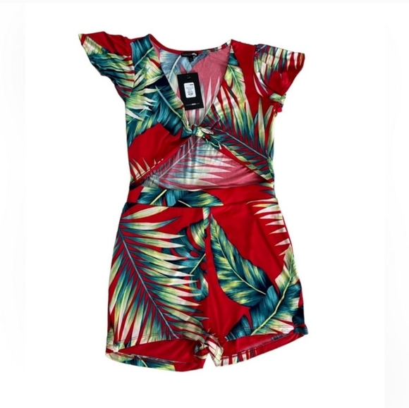 Fashion Nova  tropical romper summer - Picture 1 of 4
